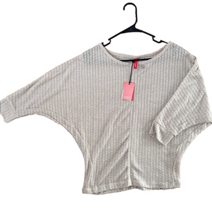 NWT Smash Beige Knit Top Size Medium